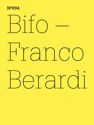 cover image of Bifo--Franco Berardi